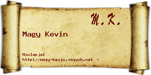 Magy Kevin névjegykártya